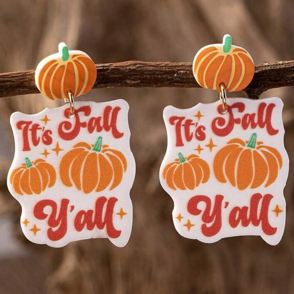 It's Fall Y'all Fun Dangle Earrings